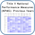 Title V National Performance Measures